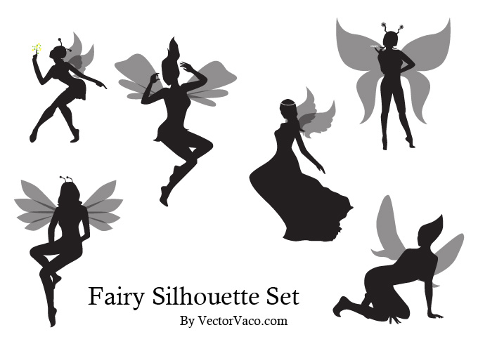 Free clipart fairy silhouette 
