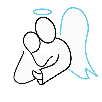 Black And White Angel Drawing At Getdrawings - Angel Cherub Drawing Simple,  HD Png Download - 705x1004(#1243665) - PngFind