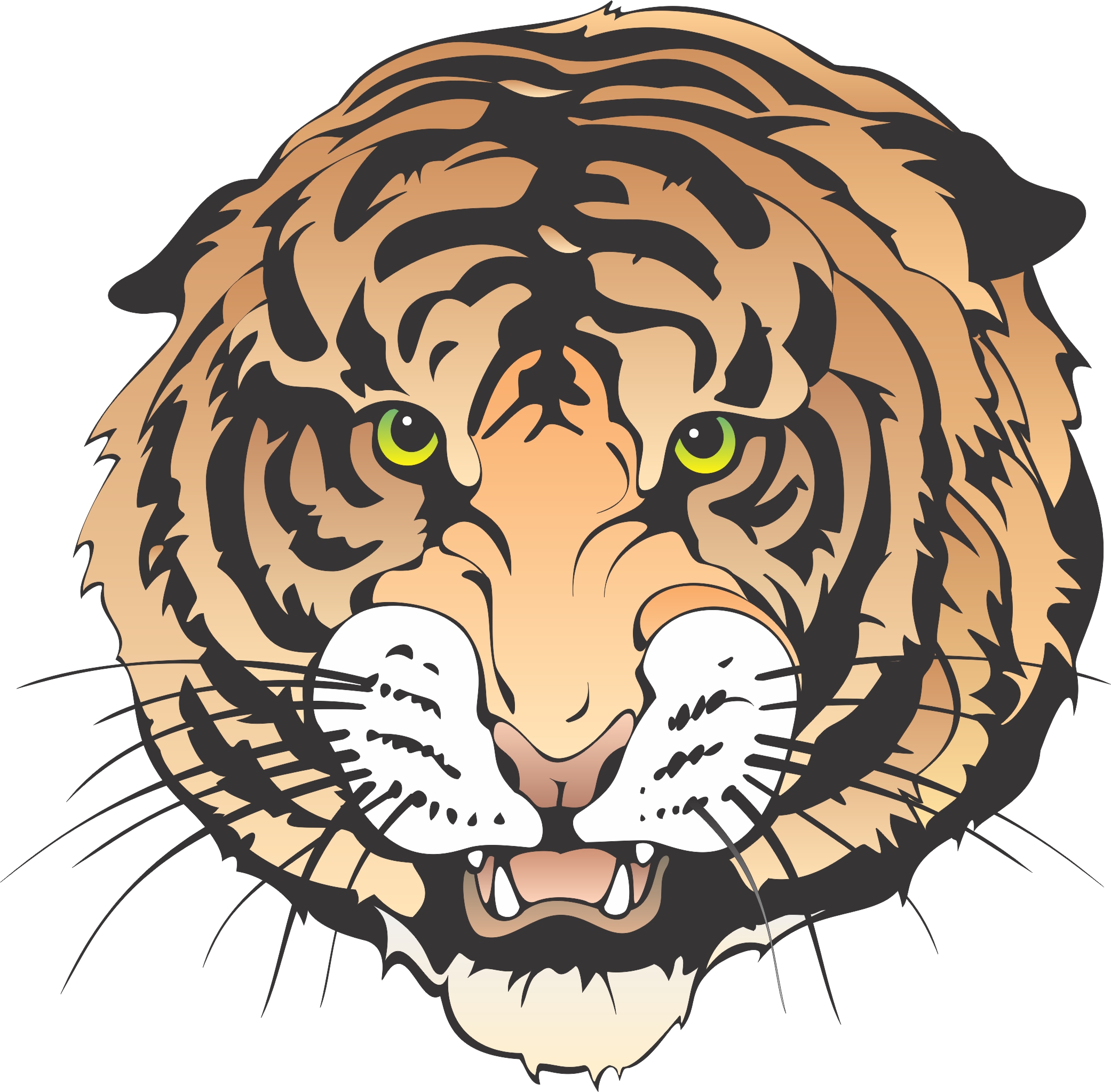 tiger head clip art 