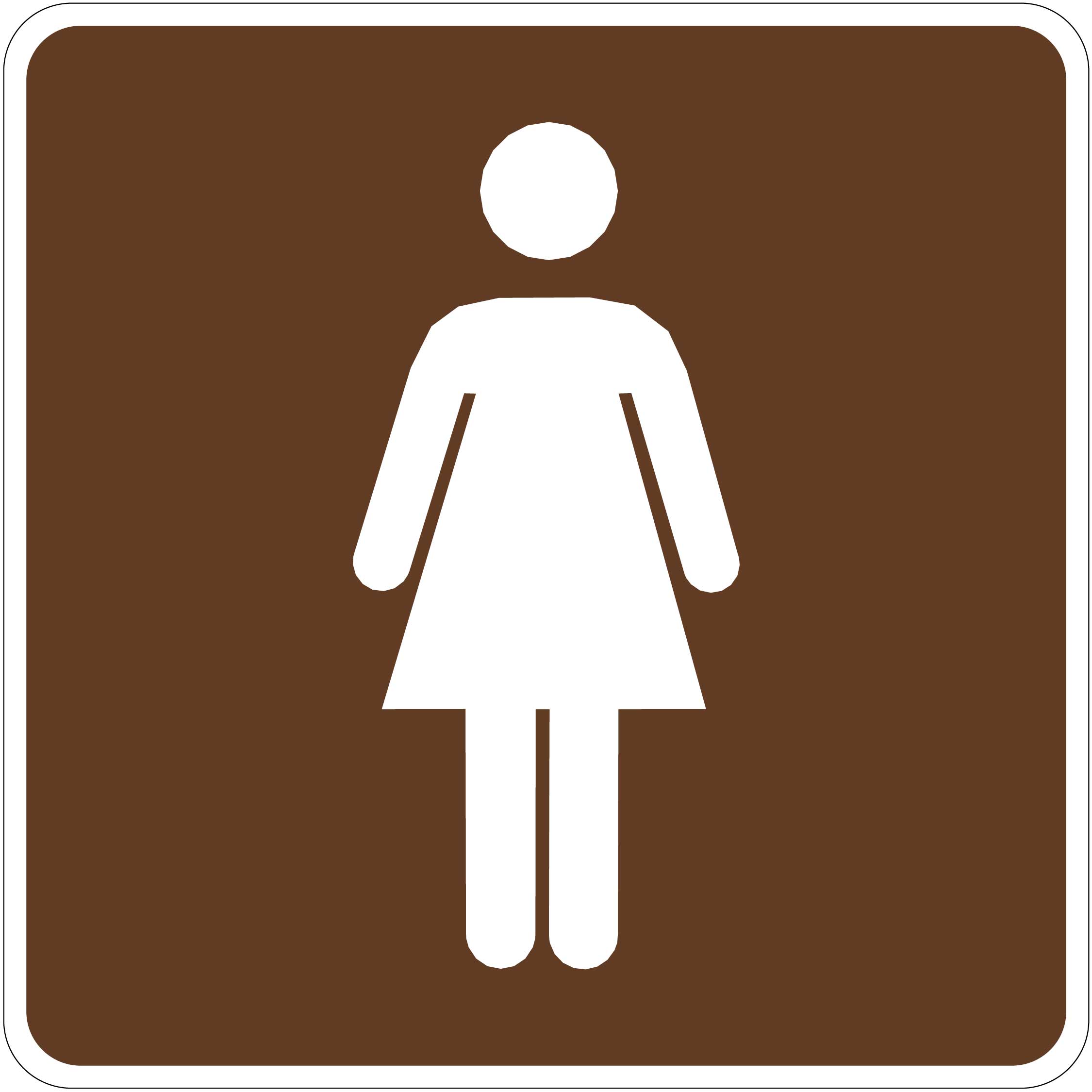 Womens Bathroom Sign 