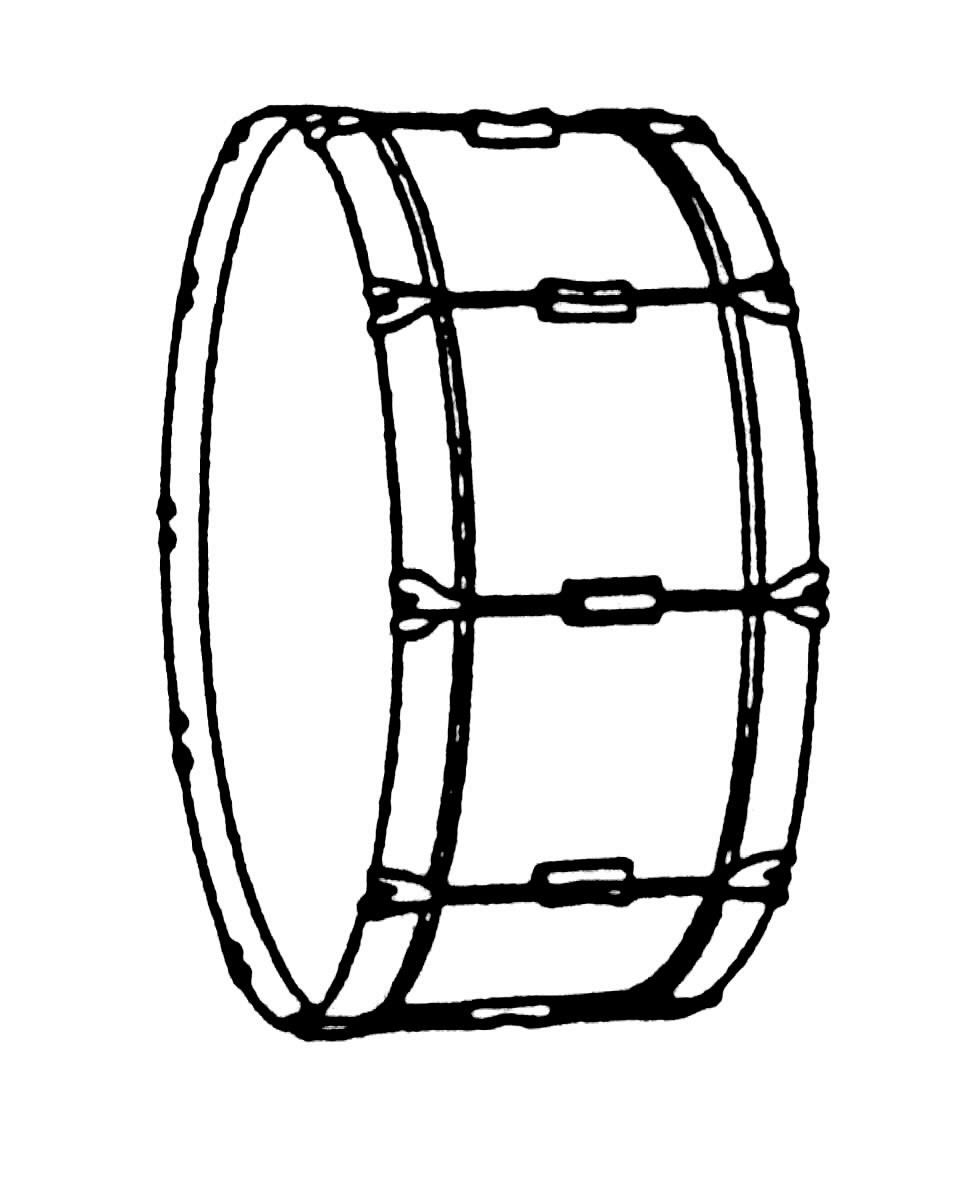 Snare drum sketch drawing isolated on white background. Drums set ,Hand  drawing vector illustration. Drum doodle vector Stock Vector | Adobe Stock