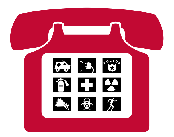 emergency contact clipart