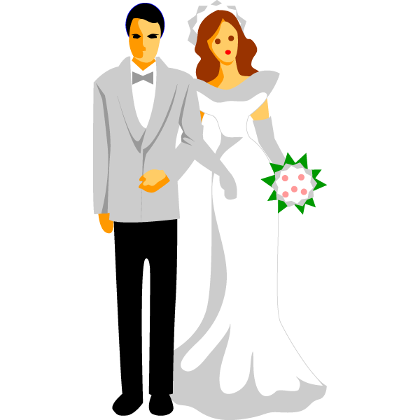 Cartoon Wedding Clipart 