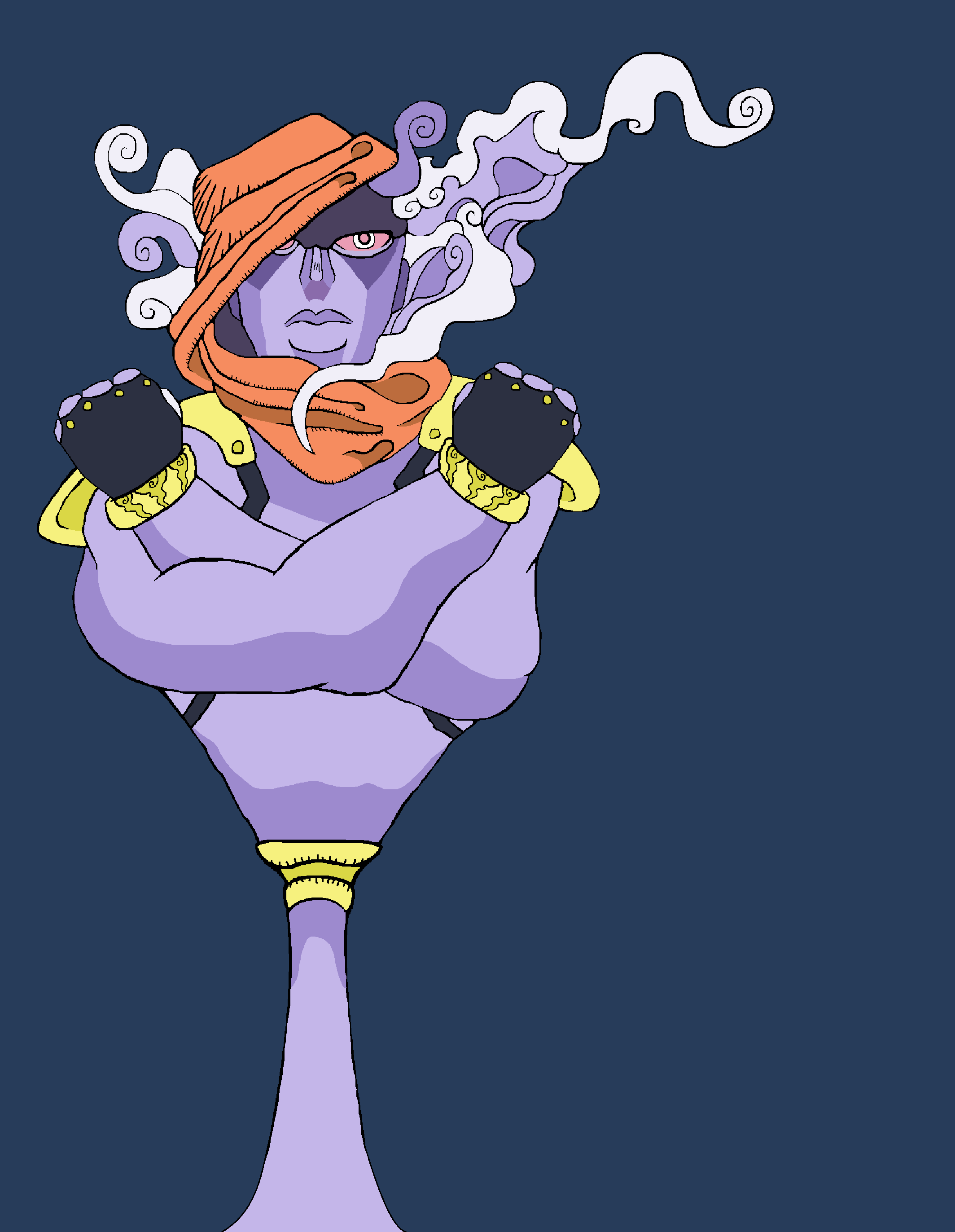 What Star Platinum would look like if he was based more on his 