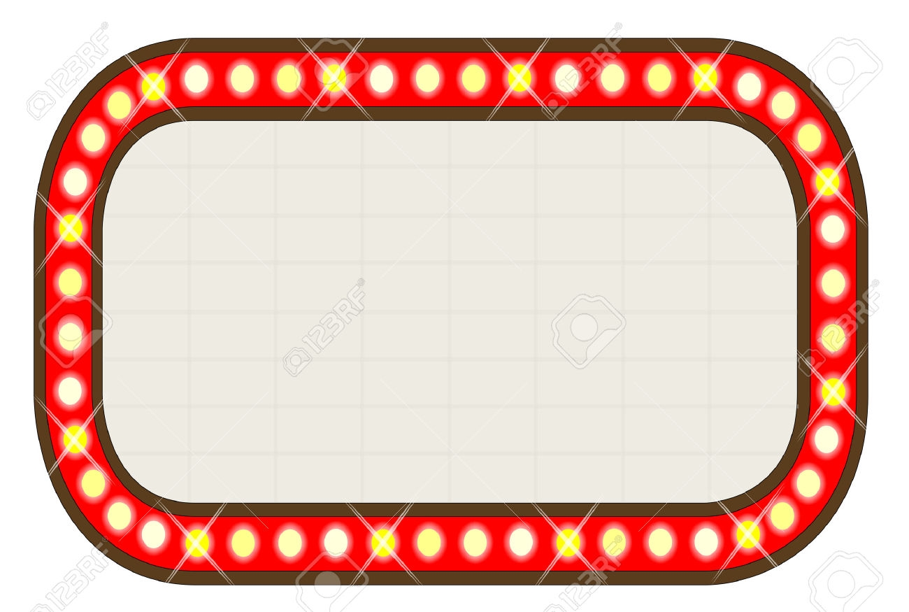 Marquee Lights Border Clipart 