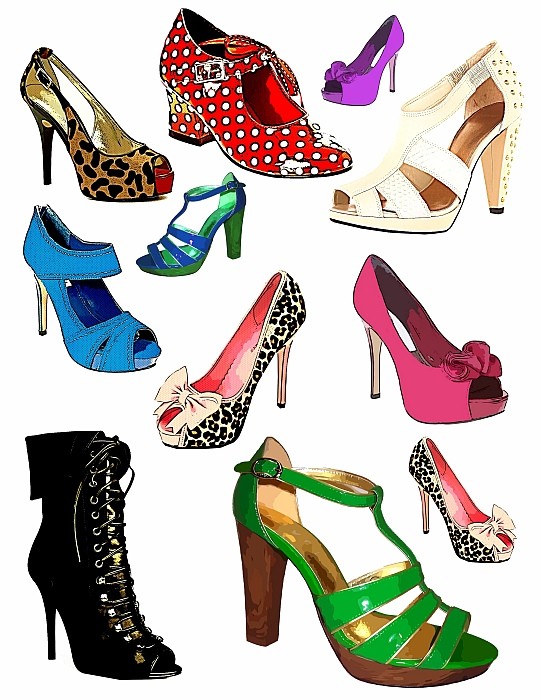 fashion shoes clipart - Clip Art Library