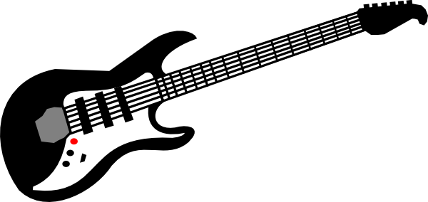 Cartoon Guitar Clipart 