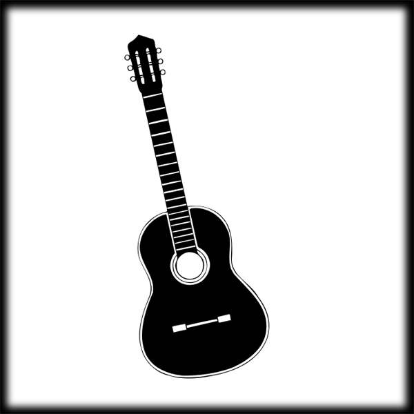 Guitar black and white guitar clipart black and white clipart 
