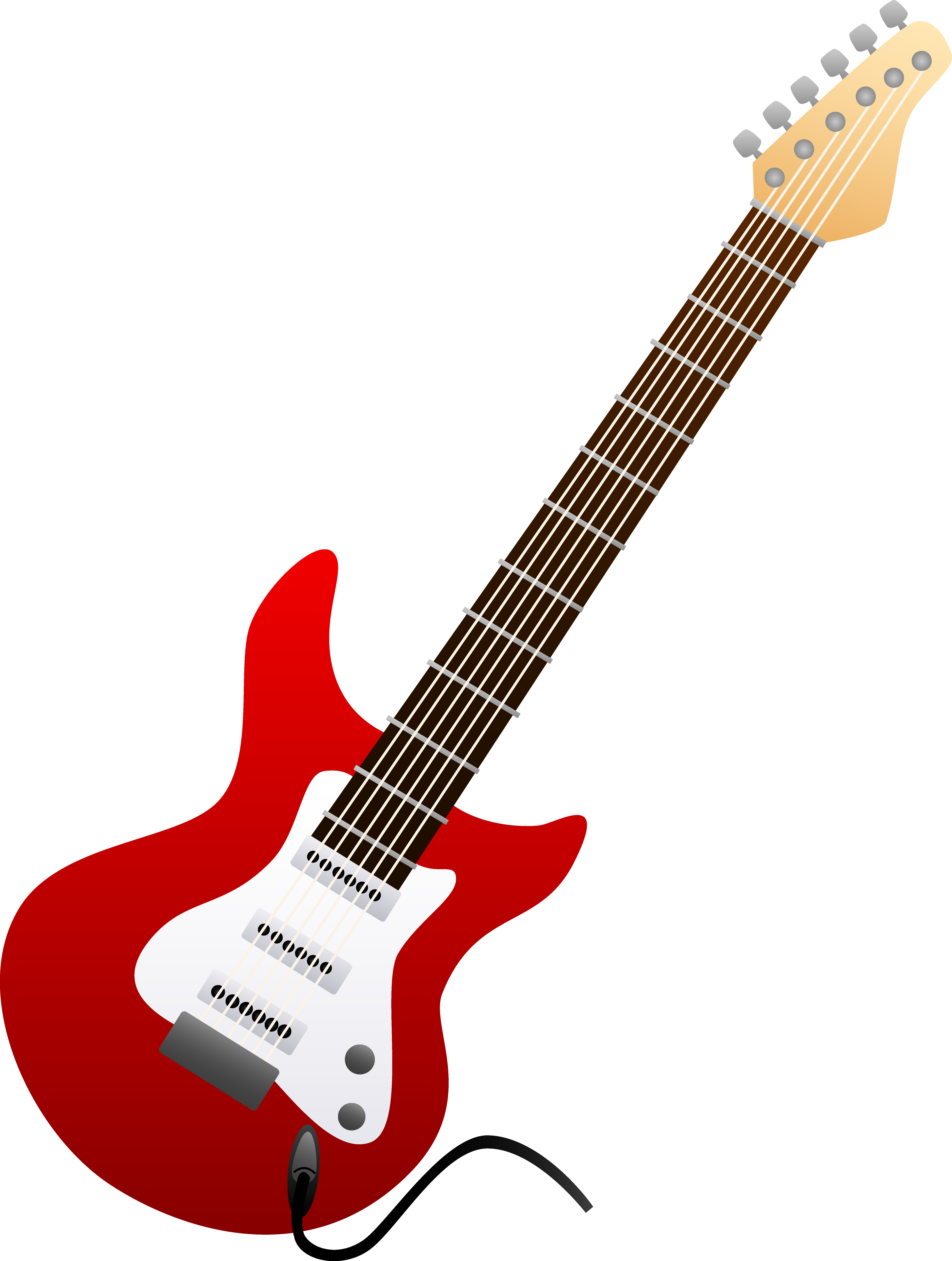 guitar clipart black and white 