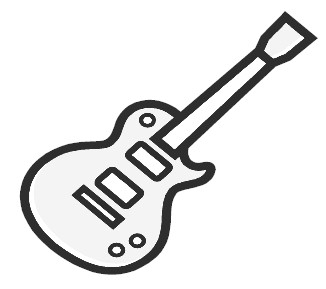Guitar black and white guitar clip art black and white free 