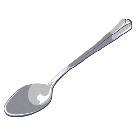 Silver spoon clipart 