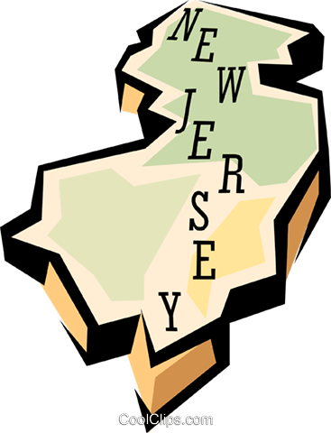 New Jersey Map Clipart 