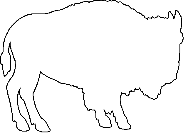 Buffalo Silhouette Clipart 