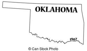 Oklahoma outline clipart free 