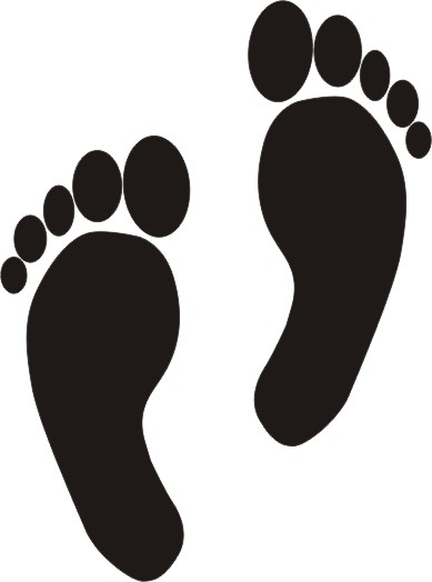 Foot Clip Art Black And White 