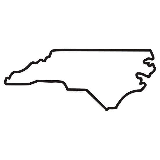 North Carolina State Shape Png - North carolina administrative ...