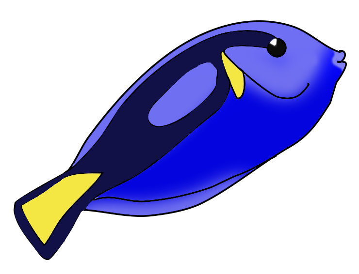Blue Fish Clipart 