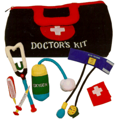 cartoon doctor bag