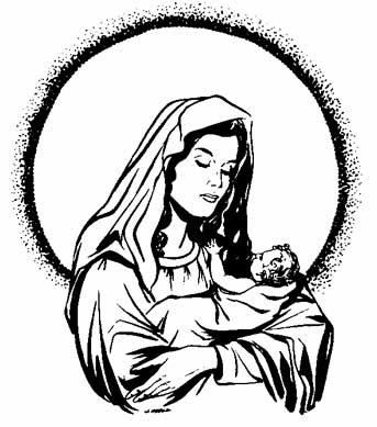 Clipart Of Mother Mary 