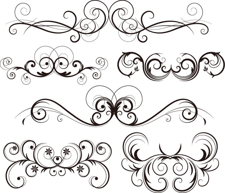 free vector swirls - Clip Art Library