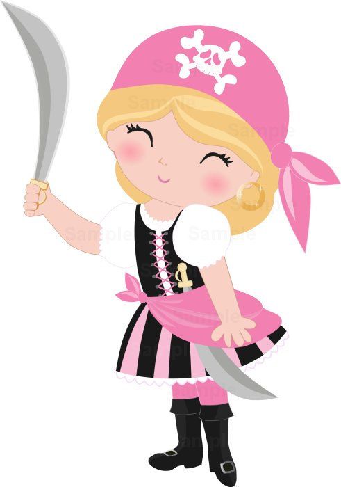 lady pirate clipart