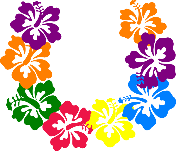 Tropical free hawaiian clip art flower luau 6 