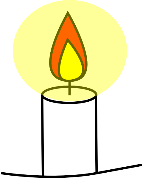 free flickering candle clipart