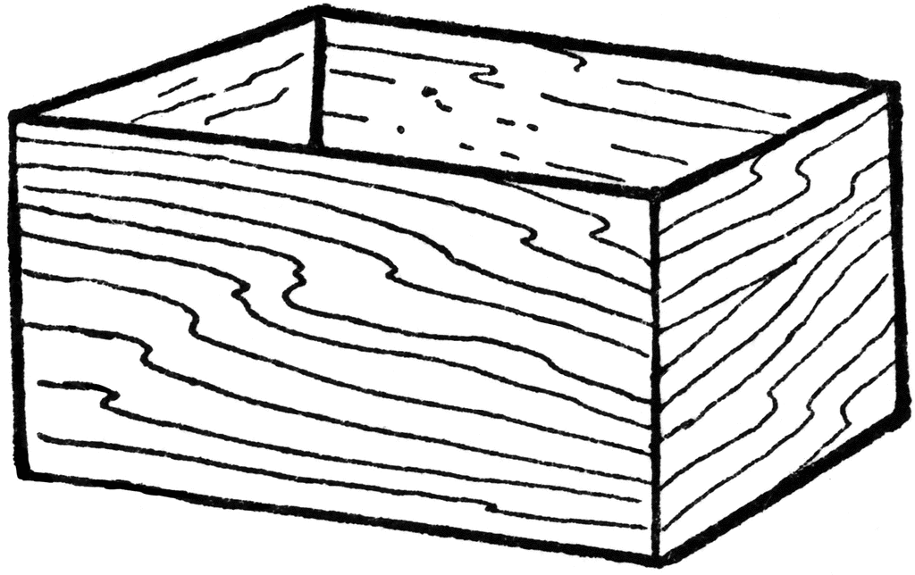 Wooden Box Clipart 