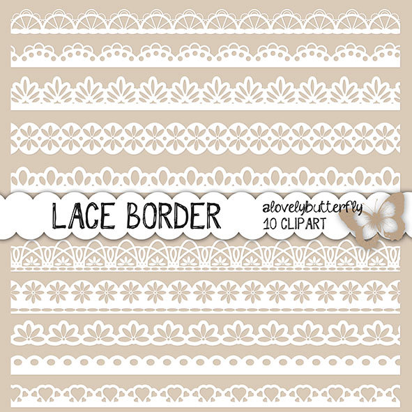 Free lace clipart art 