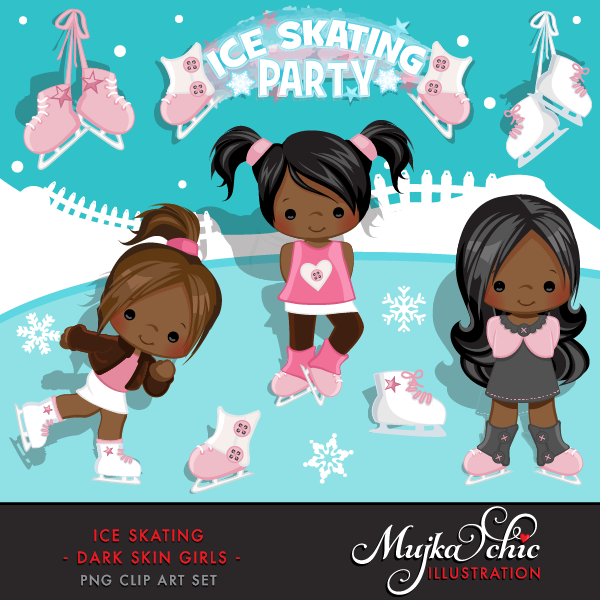 Skating Girl Cliparts