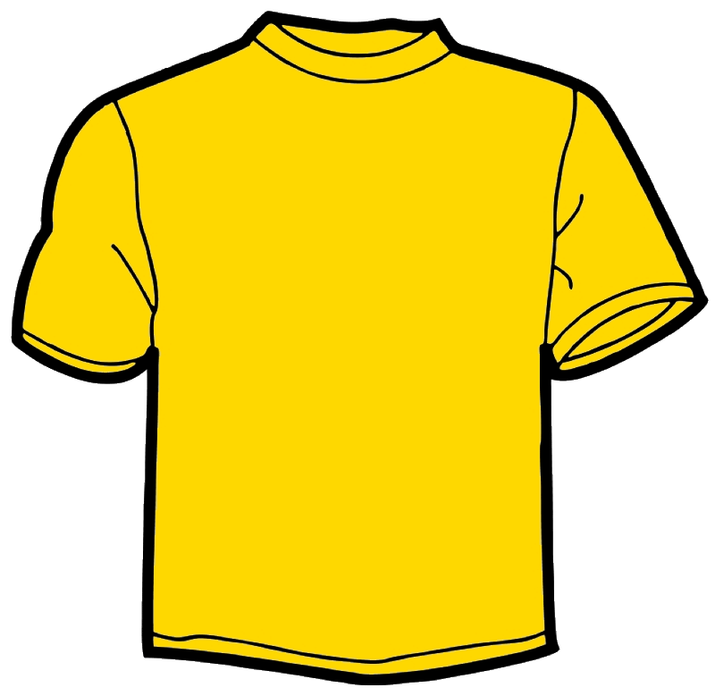 Yellow T Shirt Animated Clip Art Library