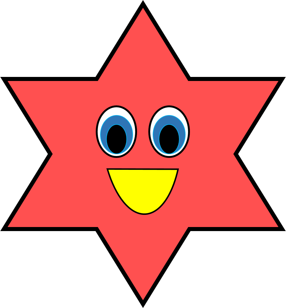 Star shape clip art 