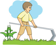 clipart farmer planting