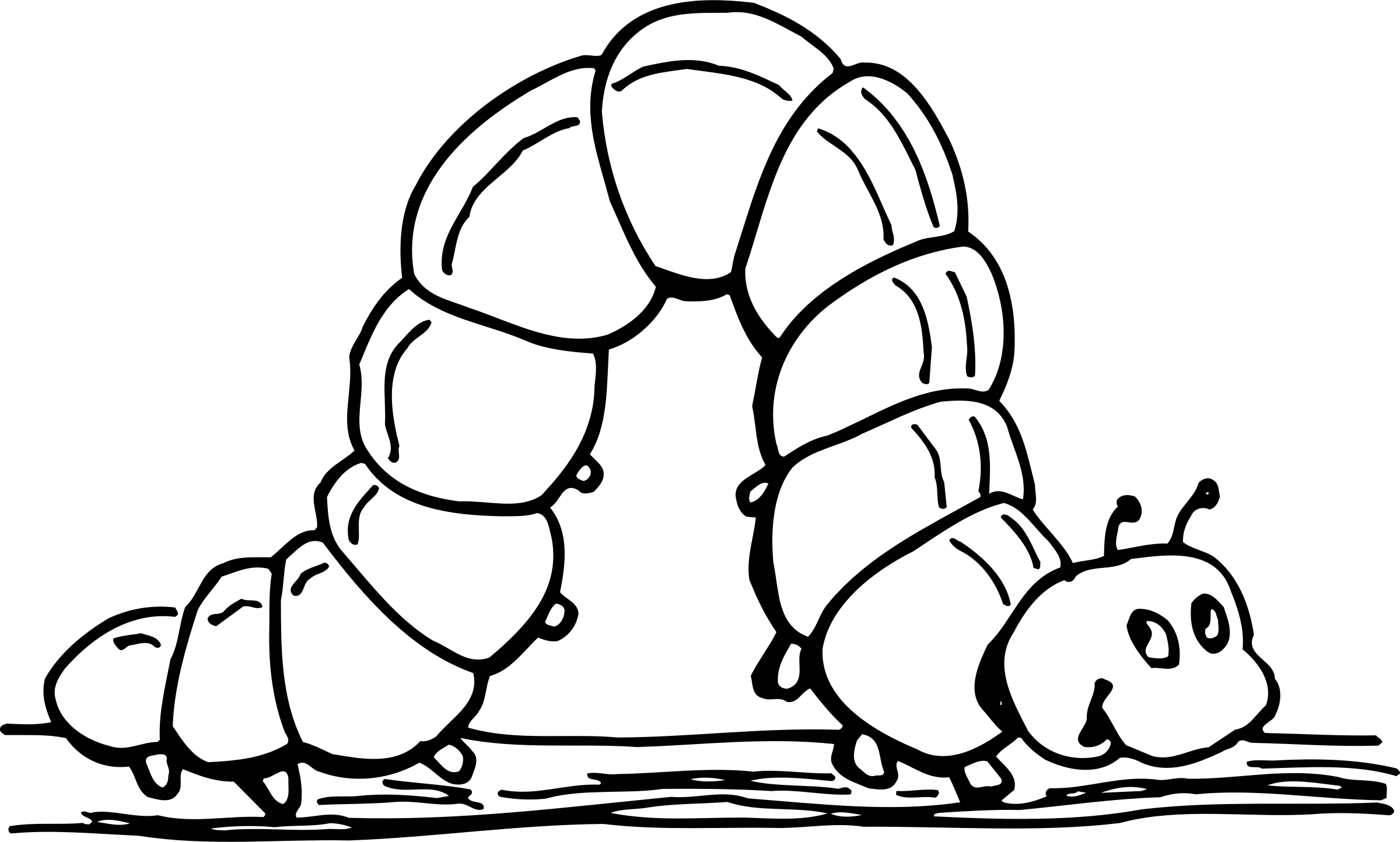 inchworm clipart black and white - Clip Art Library