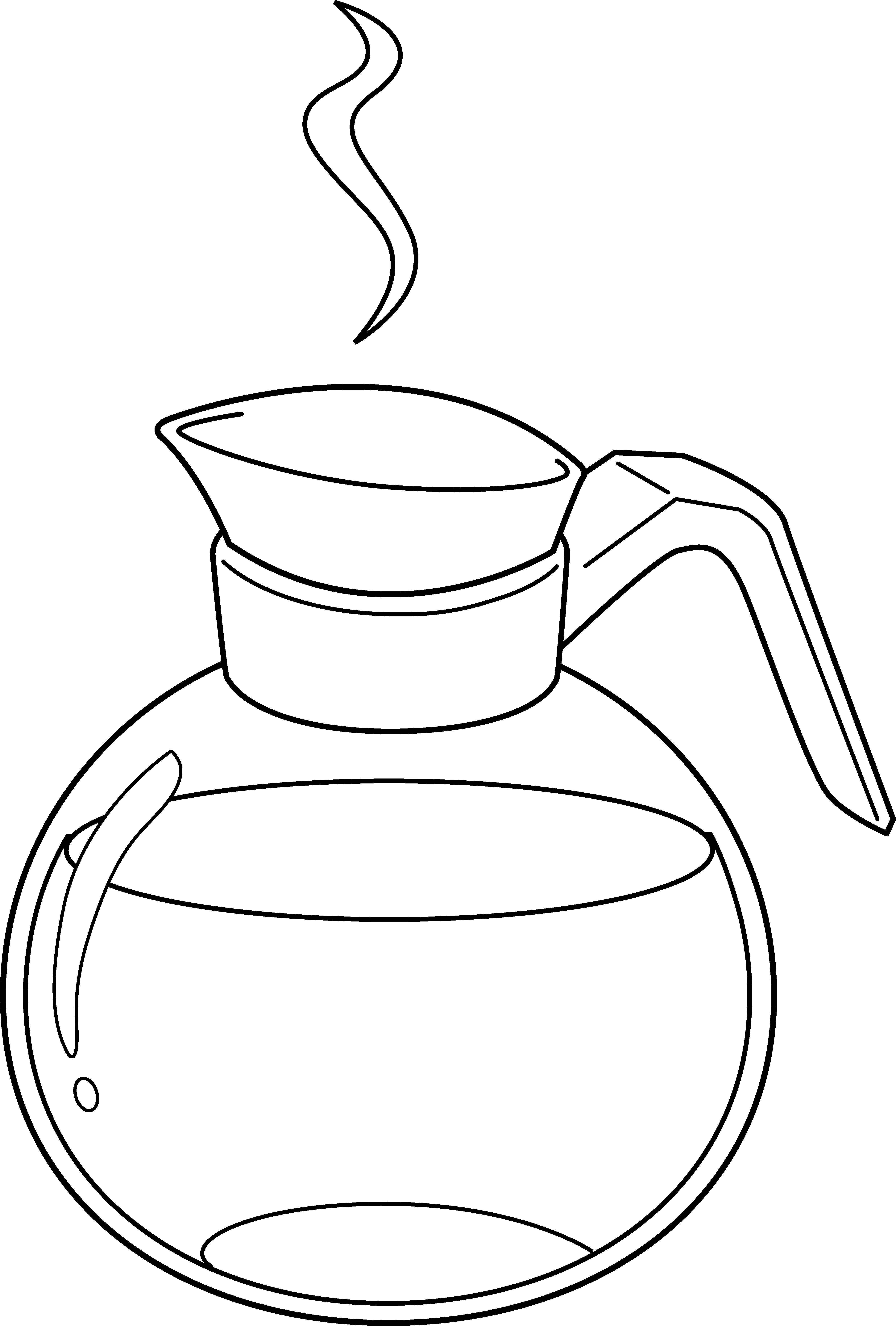 empty coffee pot clipart
