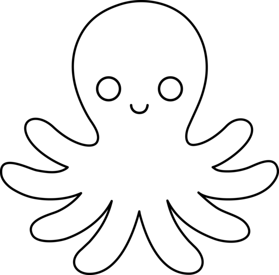 Clipart Octopus Outline 