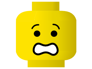 Lego Smiley Scared Clip Art at Clker 