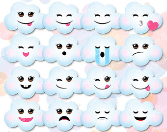 smiley cloud emoji - Clip Art Library