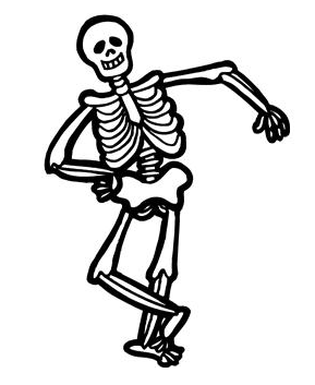 Skeleton clipart free clipart image 2 clipartcow 