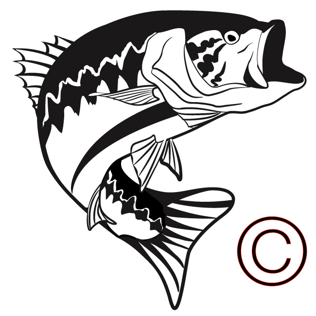 Largemouth Bass Fish Clip Art 