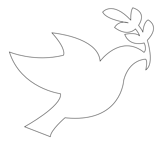 Peace Black And White Clipart 
