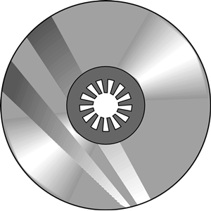 white and black cd png - Clip Art Library