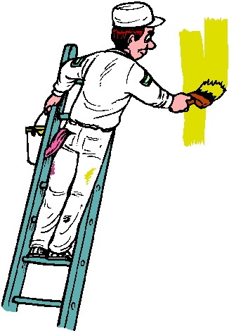 person painting clip art