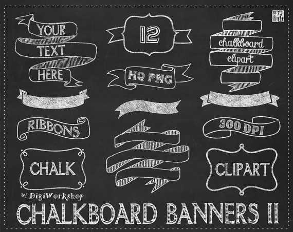 free chalkboard banners