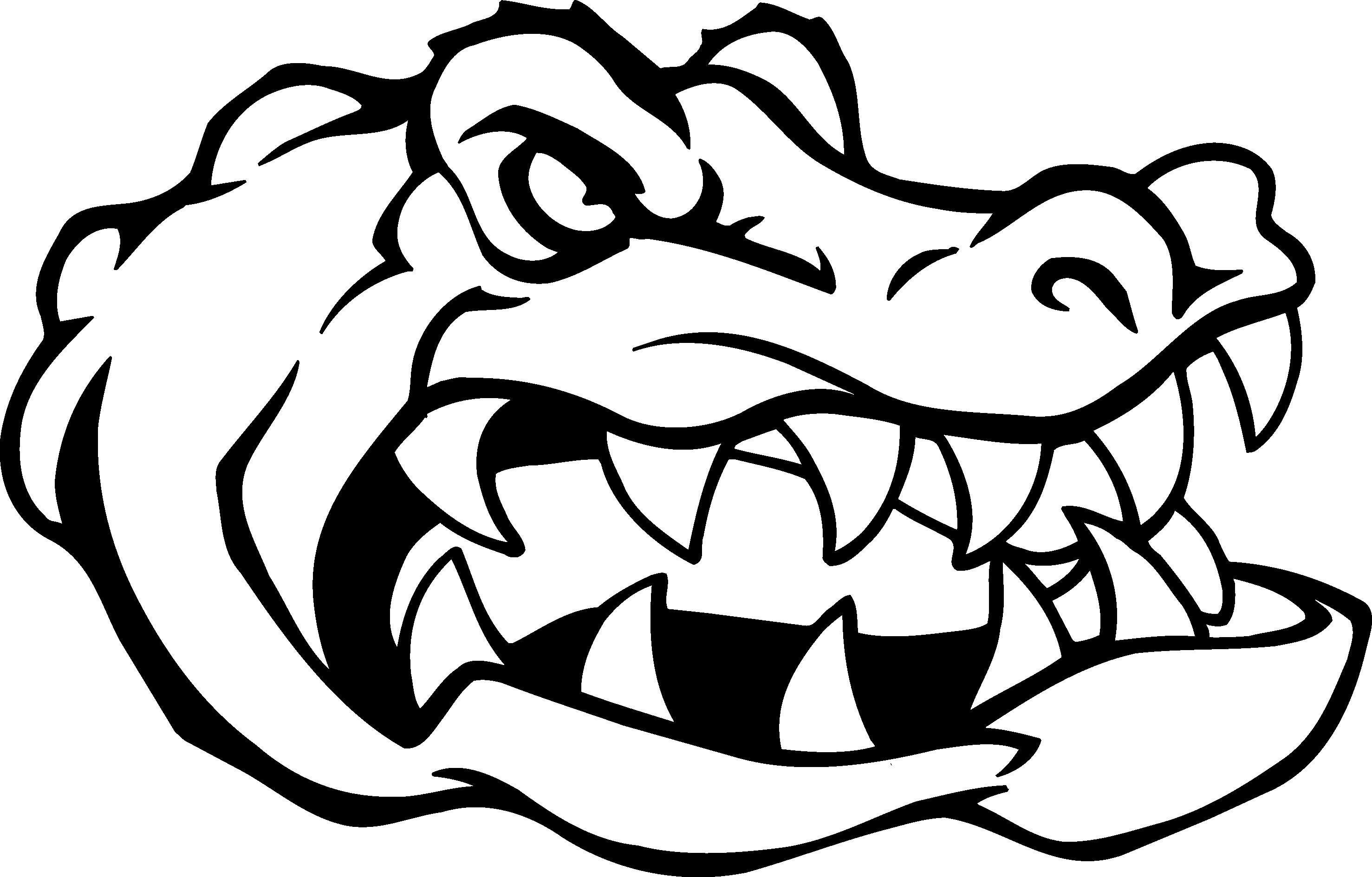 Free Gator Head Coloring Pages Sketch Coloring Page