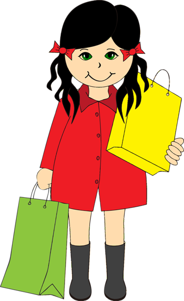 Woman Shopping Clipart 