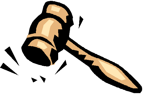 Court gavel clipart 