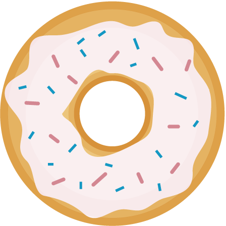 Free Simple Doughnut Clip Art 
