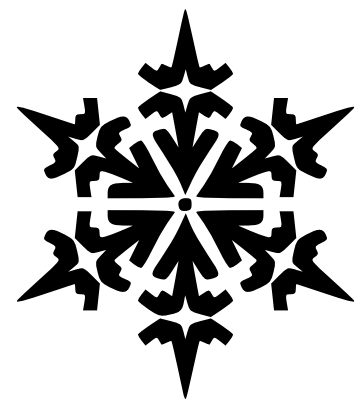 Snowflake Clipart Black And White 
