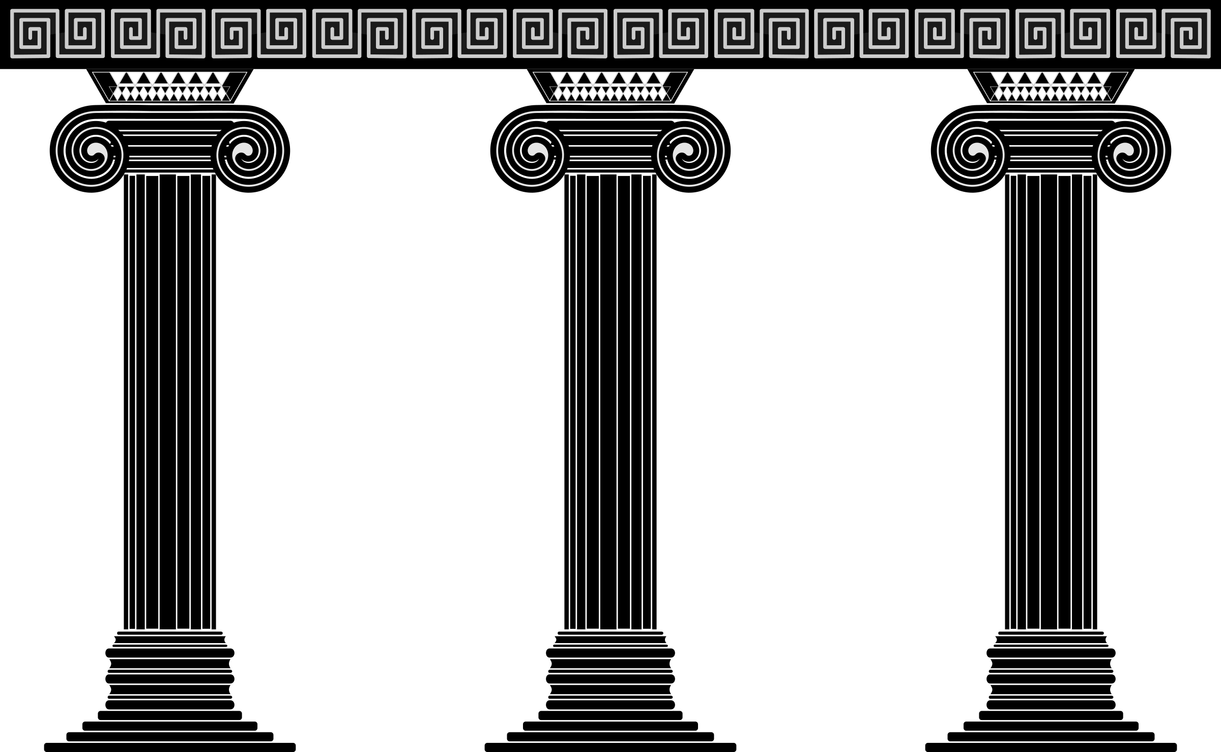 Greek Columns Clipart 